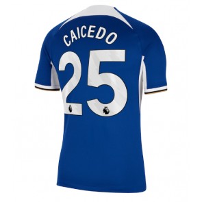 Chelsea Moises Caicedo #25 Replika Hjemmebanetrøje 2023-24 Kortærmet